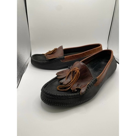 COLE HAAN Men\'s Loafers Dress Shoes Leather Brown Black Size 12 main image 6
